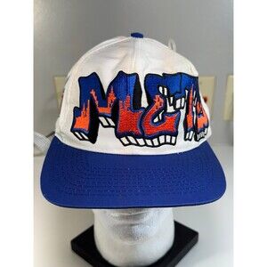 NWT Rare Vintage Drew Pearson 90's New Yorks Mets Graffiti Hat Twill Genuine